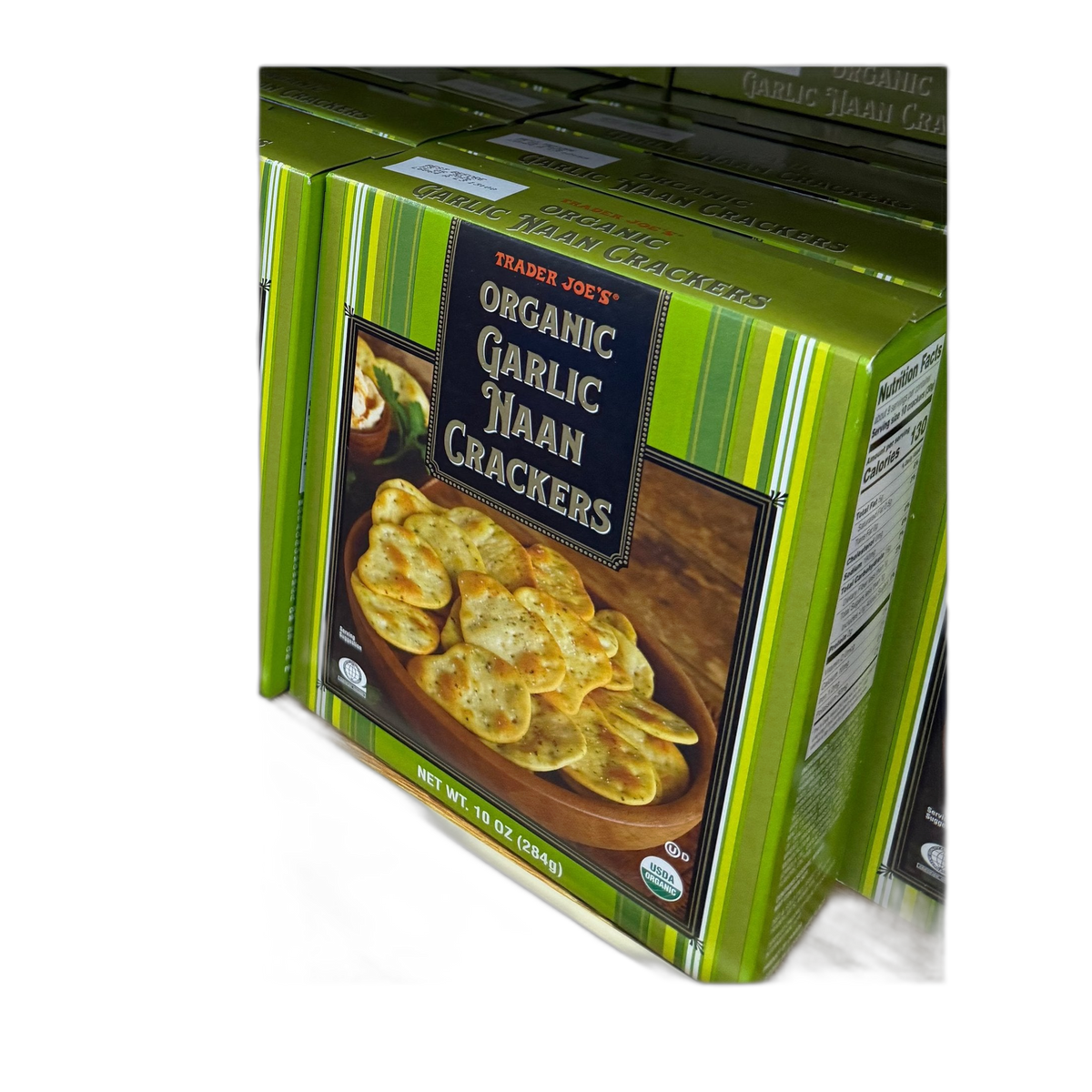 Trader Joe's | ® ORGANIC GARLIC NAAN CRACKERS