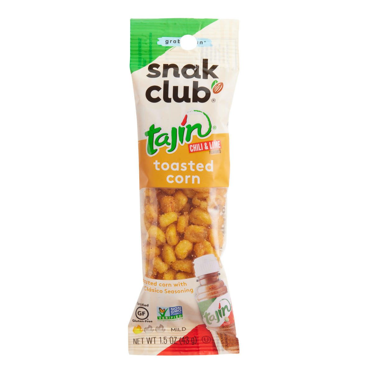 Snak Club Tajin Chili And Lime Toasted Corn Snack Size