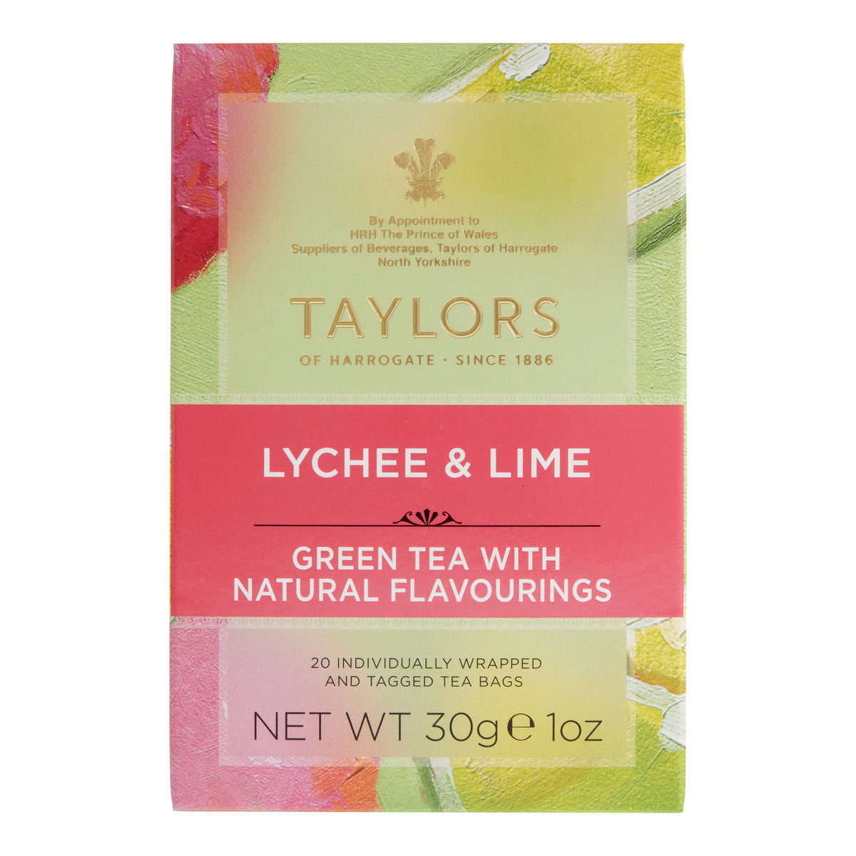 Taylors of Harrogate Lychee and Lime Green Tea 20 Count
