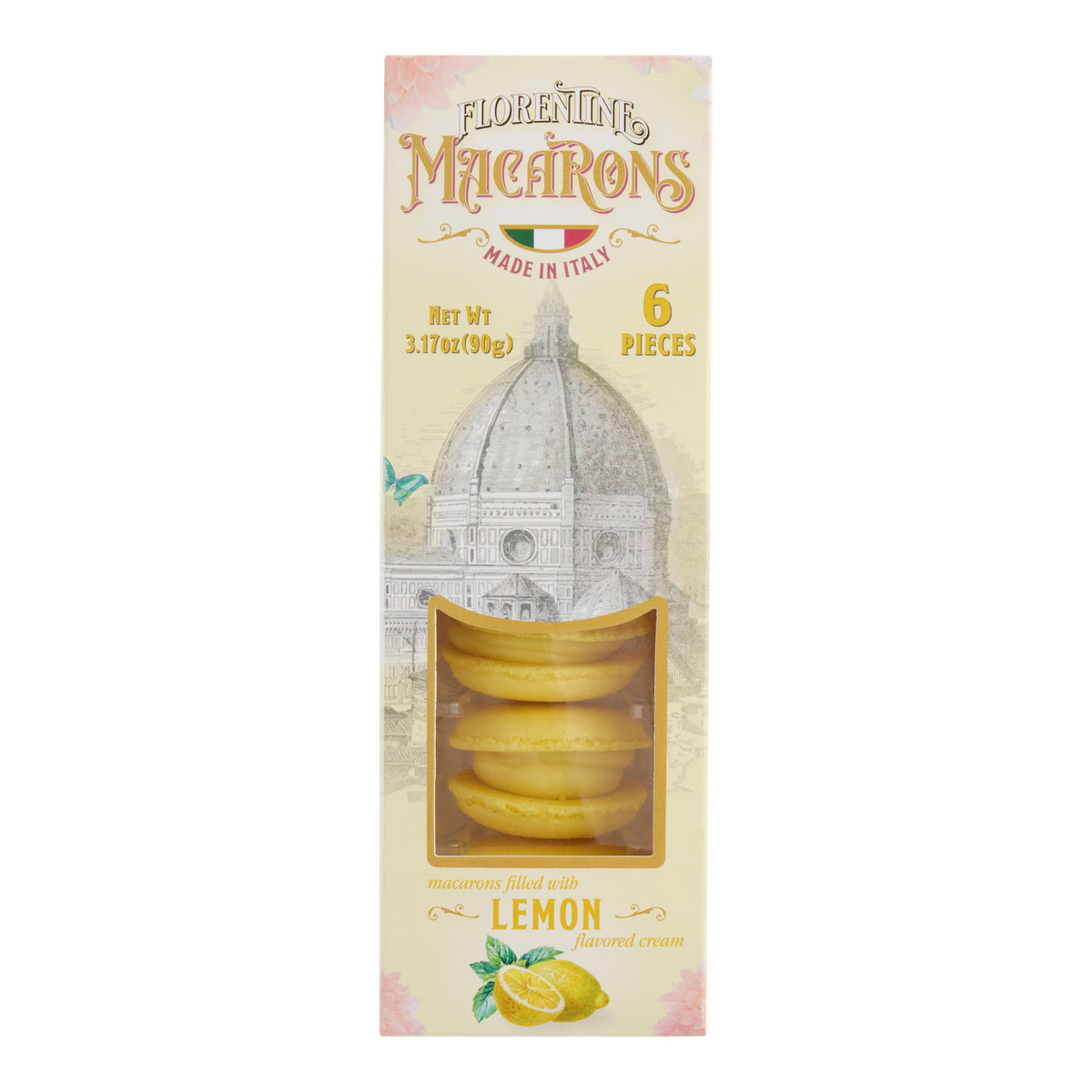 Borgo de' Medici Lemon Macarons 6 Pack