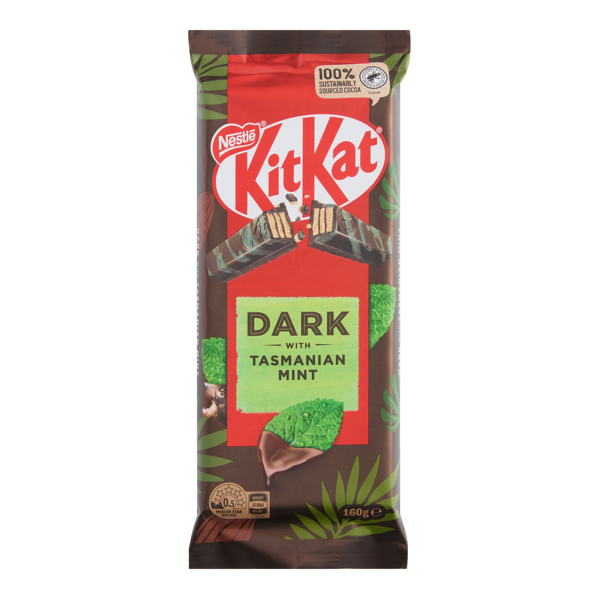 Nestle Kit Kat Mint Dark Chocolate Wafer Block