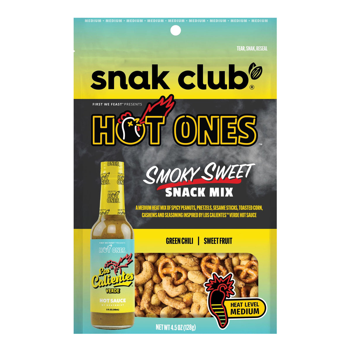 Snak Club Hot Ones Smoky Sweet Snack Mix