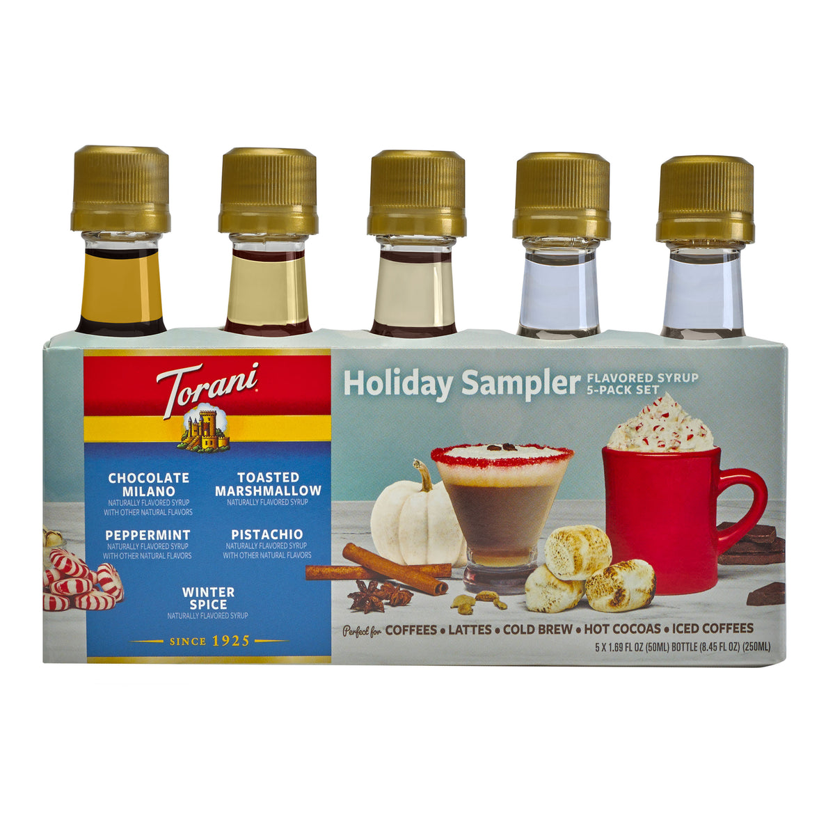 Torani Mini Holiday Syrup Sampler 5 Pack