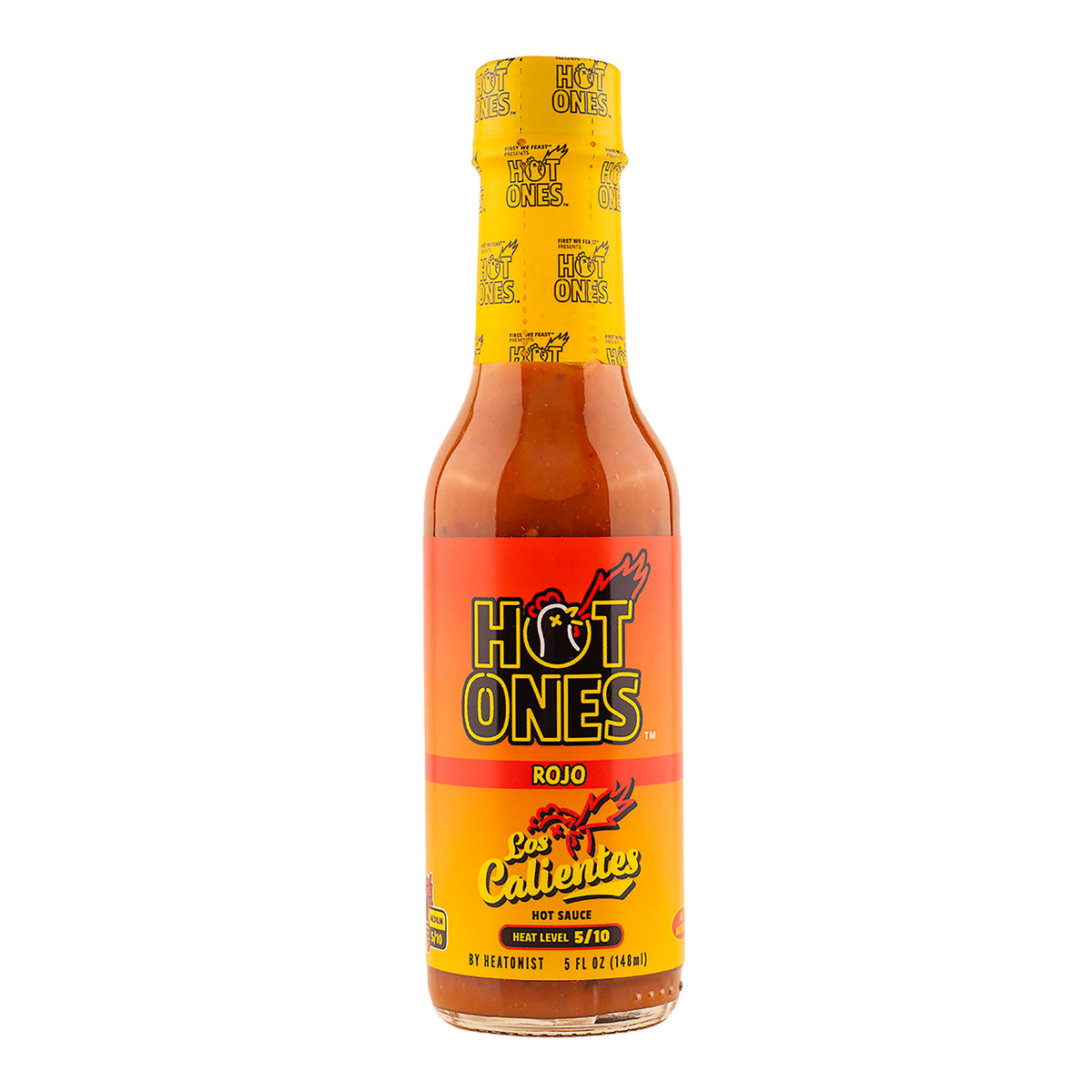 Heatonist Hot Ones Los Calientes Rojo Hot Sauce