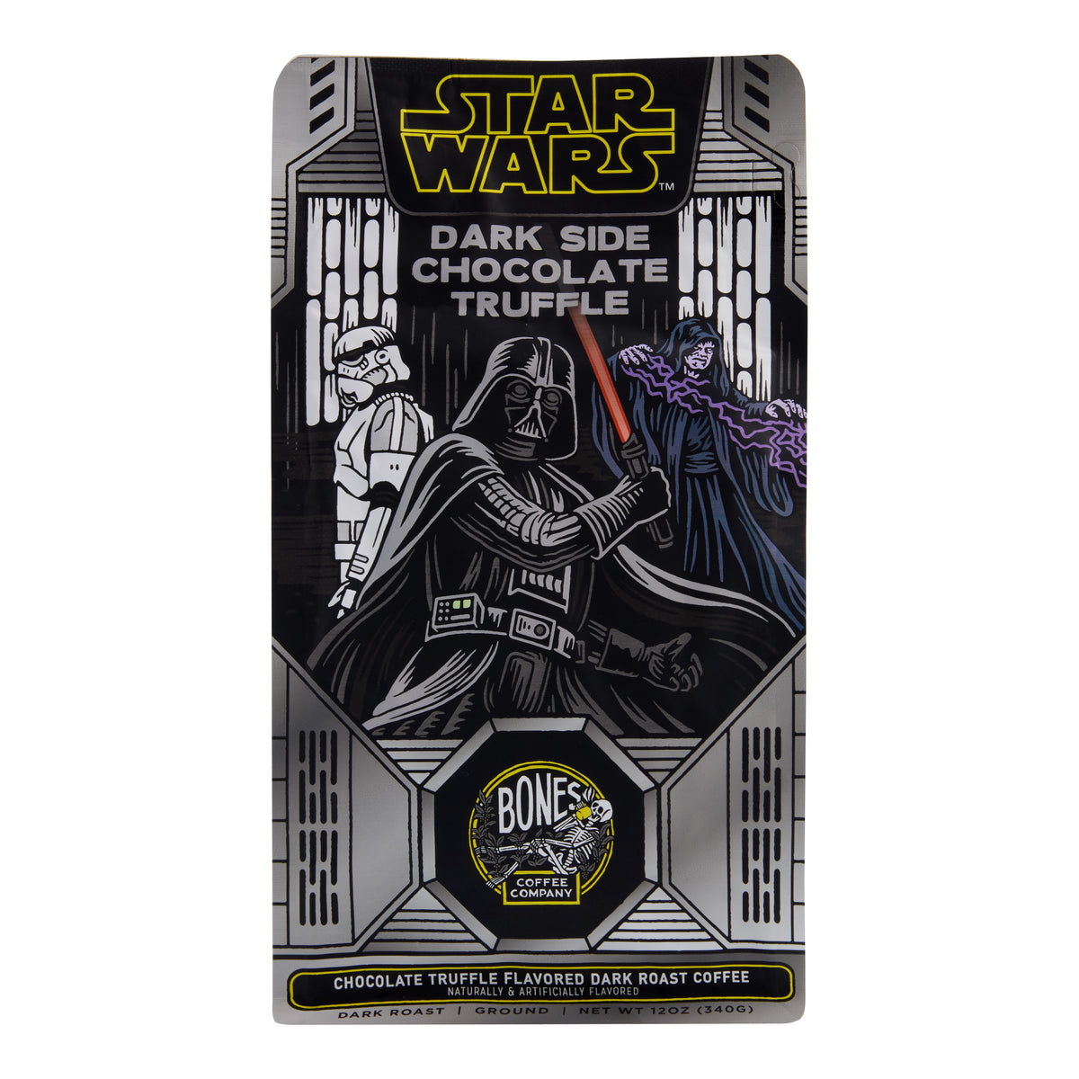 Bones Star Wars Dark Side Chocolate Truffle Ground Coffee 12 Oz.