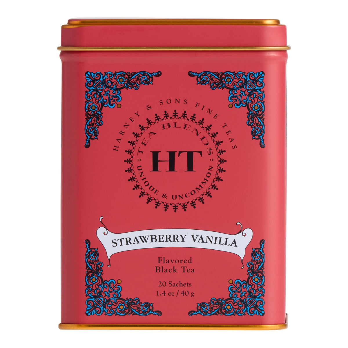 Harney & Sons Strawberry Vanilla Black Tea Sachets 20 Count