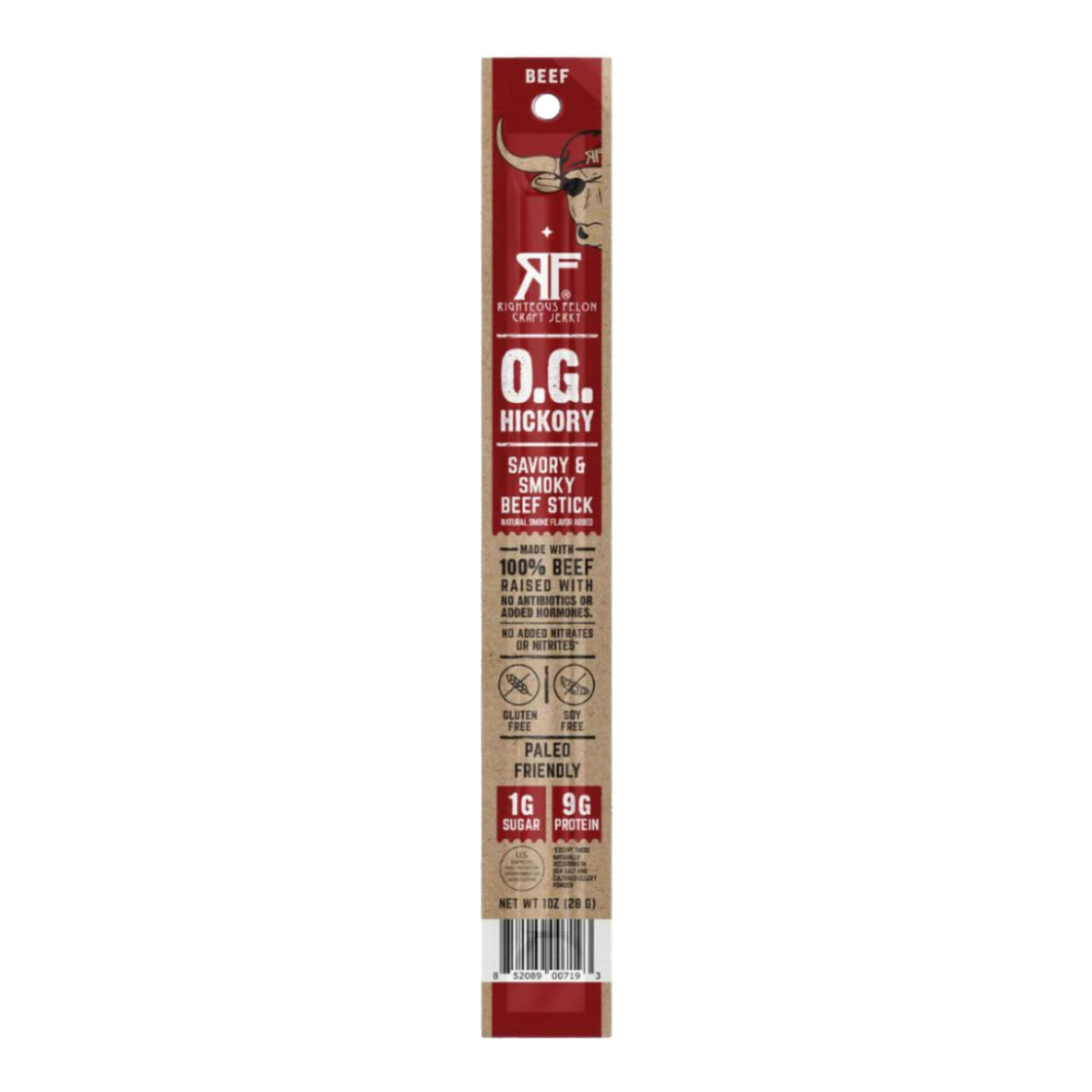 Righteous Felon O.G. Hickory Beef Stick