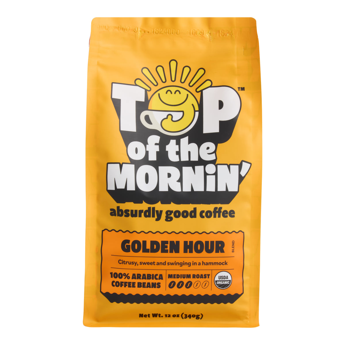 Top of the Mornin' Golden Hour Whole Bean Coffee 12 Oz.