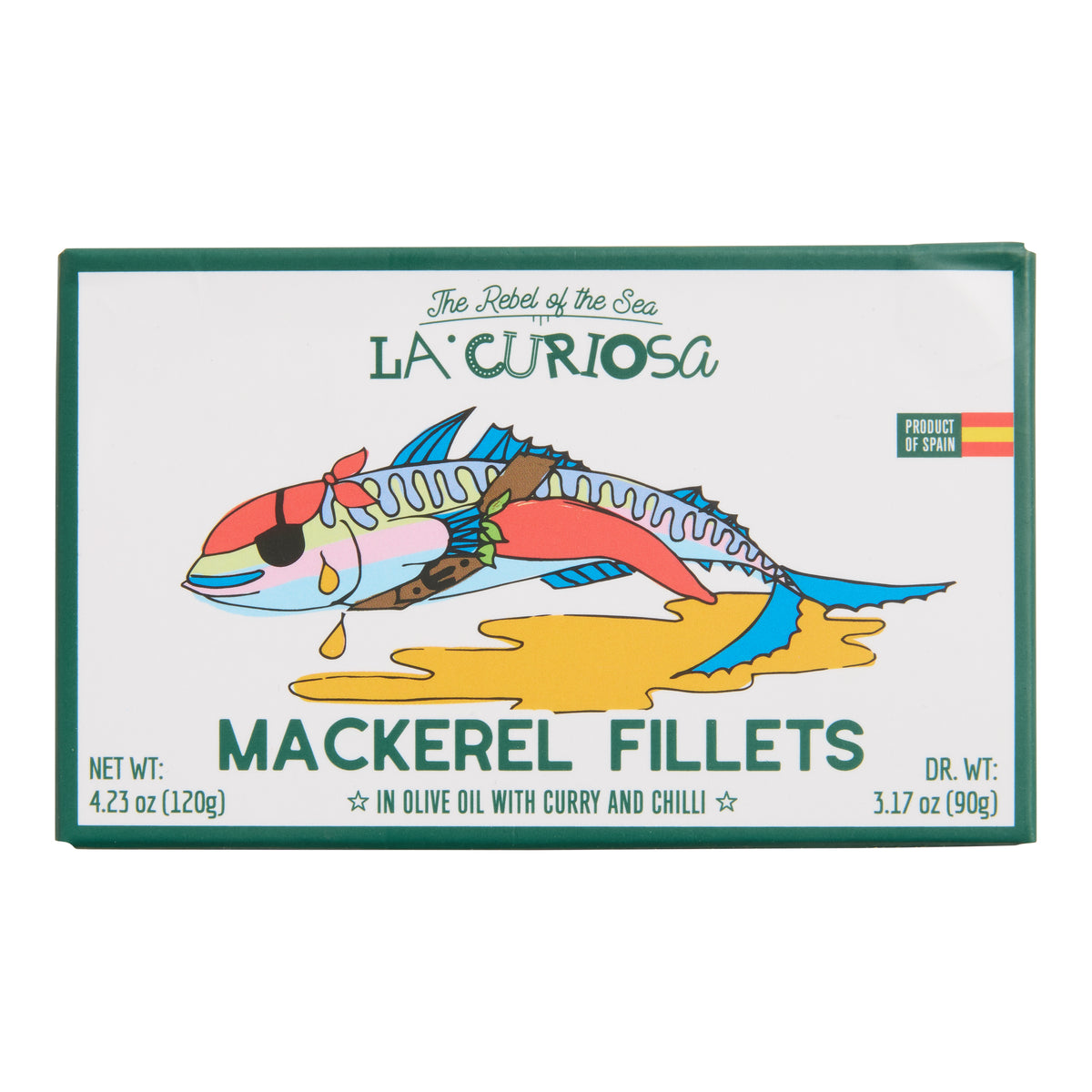 La Curiosa Mackerel Fillets in Red Curry and Chili Olive Oil