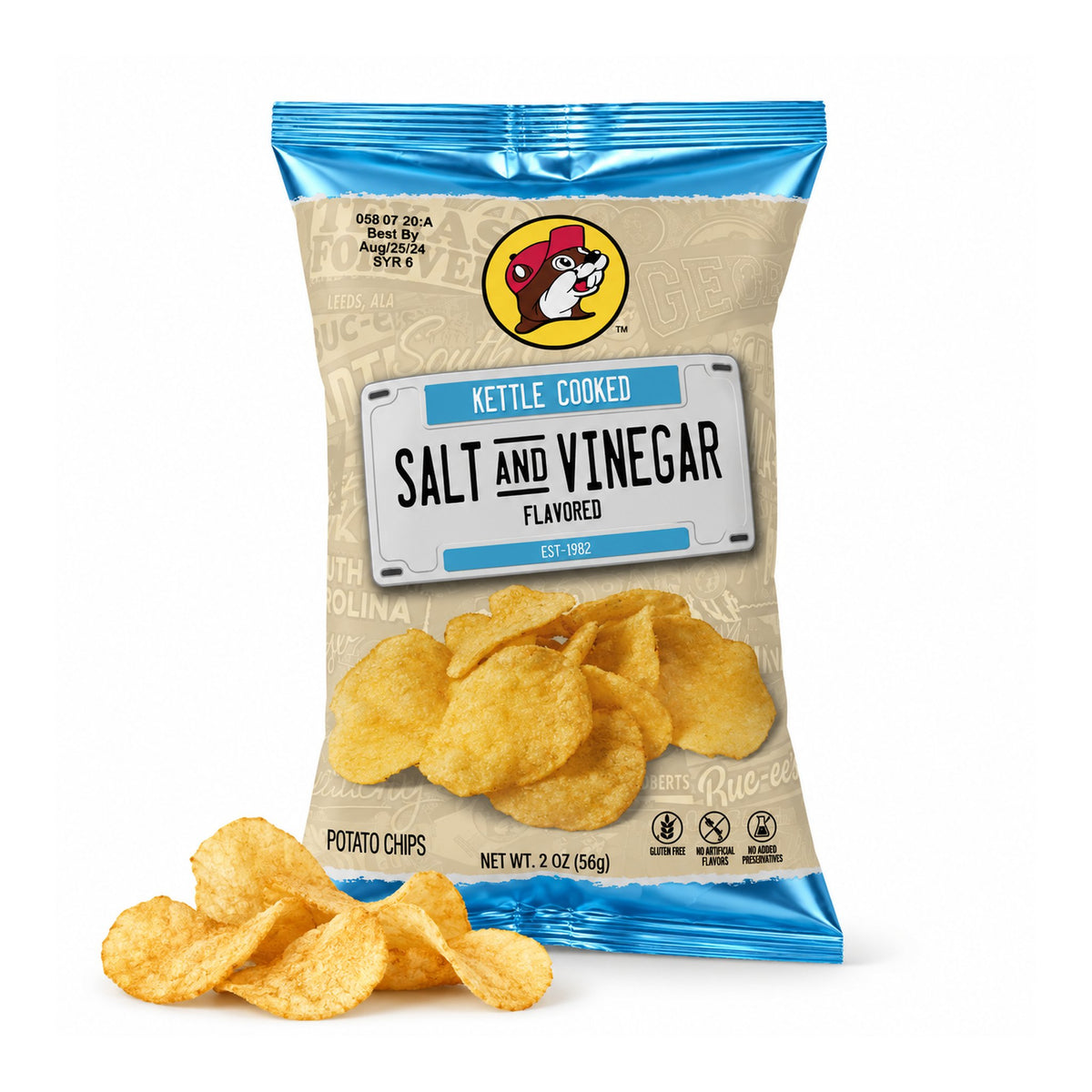Buc-ee's | Salt and Vinegar Kettle Cooked Potato Chips