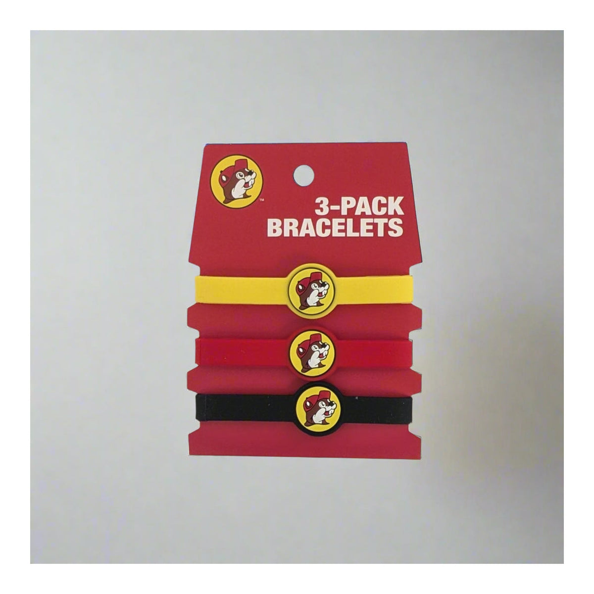 Buc-ee's | 3-Pack Bracelets Yellow - Red - Black