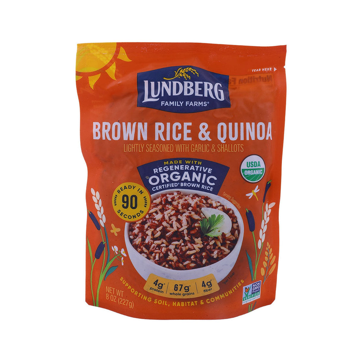 Sprouts | Lundberg Organic Brown Rice & Quinoa with Garlic and Shallots