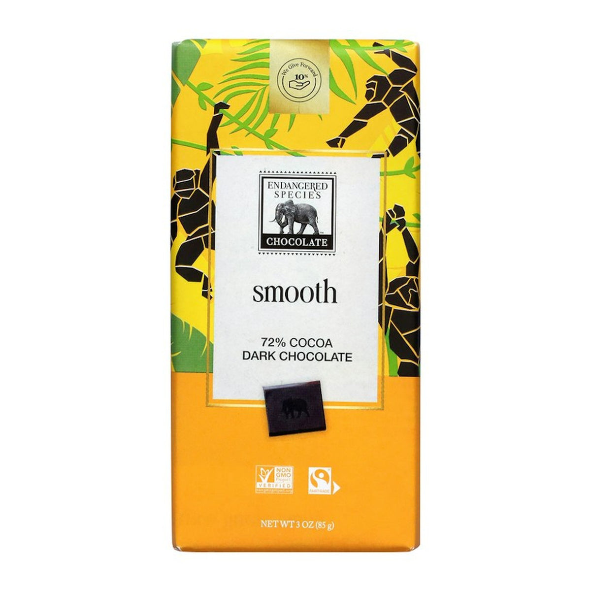 Sprouts | Endangered Species 72% Cocoa Smooth Dark Chocolate Chimpanzee Bar