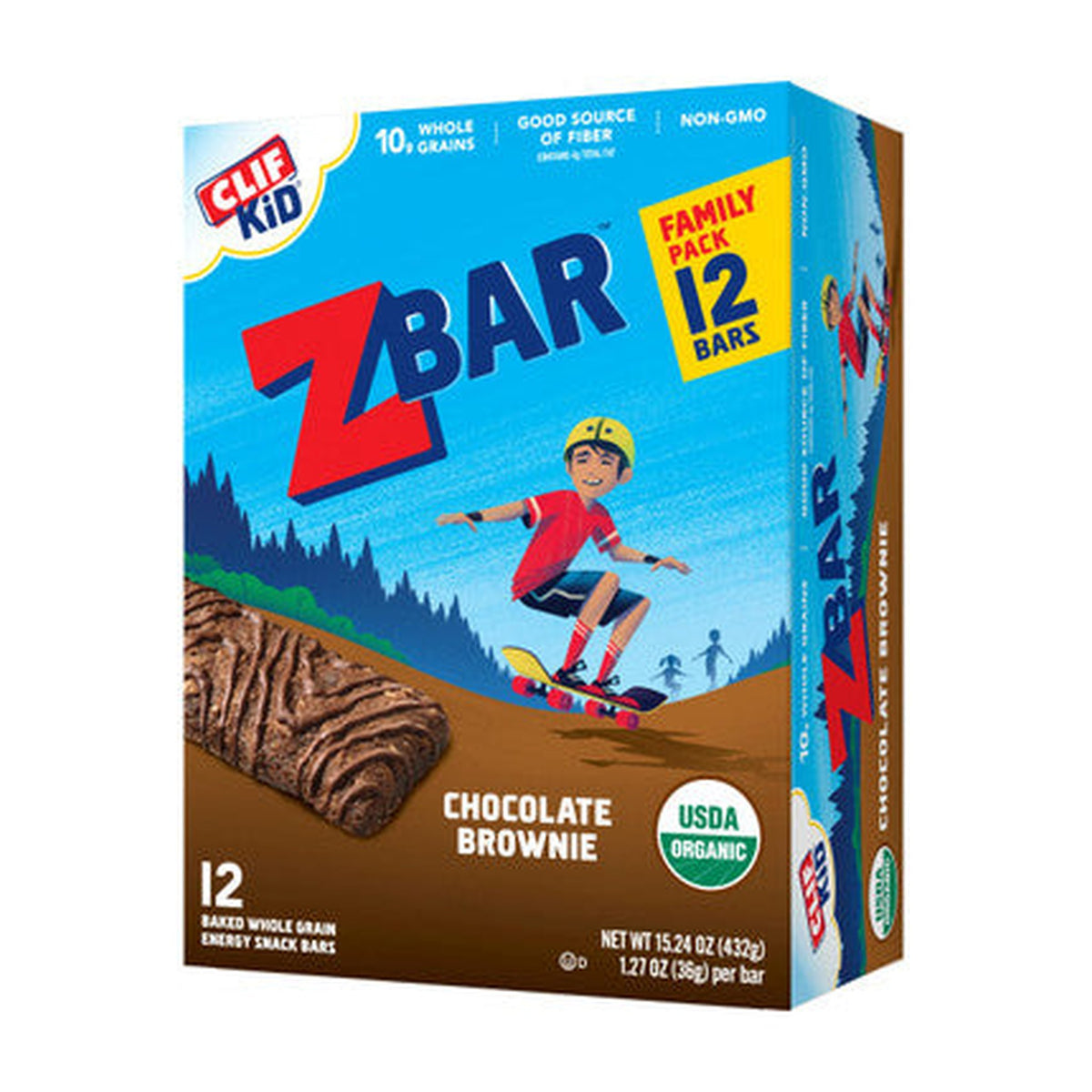 Sprouts | Clif Kid Organic Chocolate Brownie Z Bars 12 Pack
