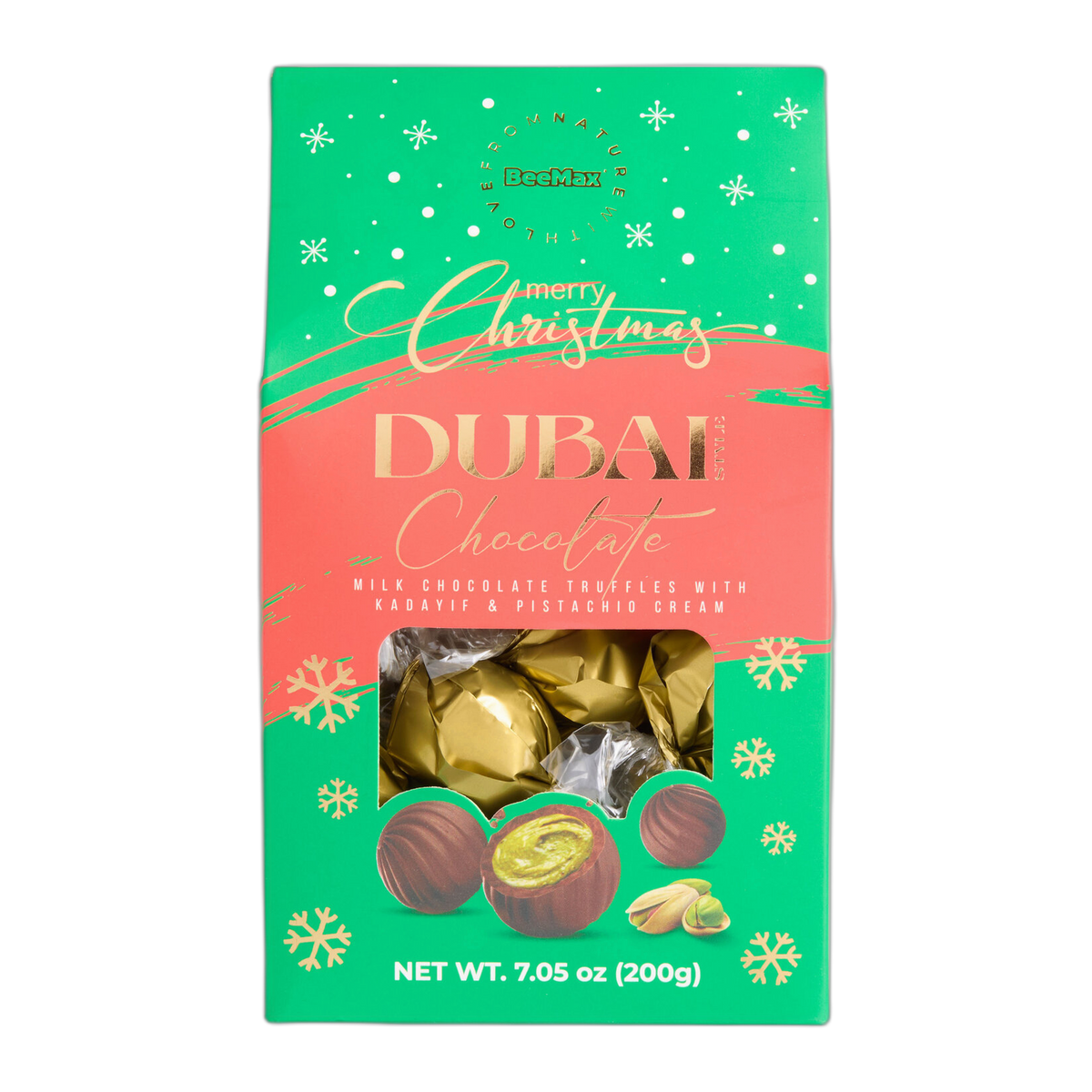 World Market | BeeMax Merry Christmas Dubai Style Milk Chocolate Truffles