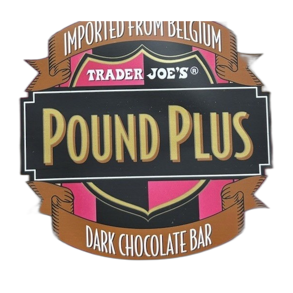 Trader Joe's | Pound Plus Dark Chocolate Bar with Almonds - 17.6 oz