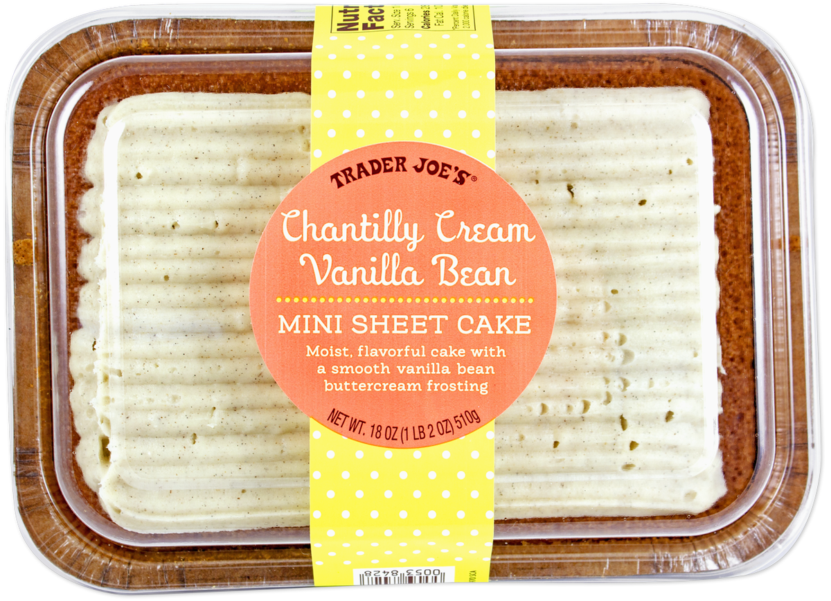Chantilly Cream Vanilla Bean Mini Sheet Cake