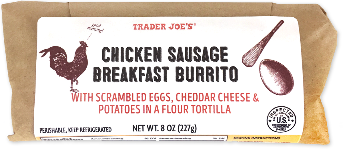 Chicken Sausage Breakfast Burrito