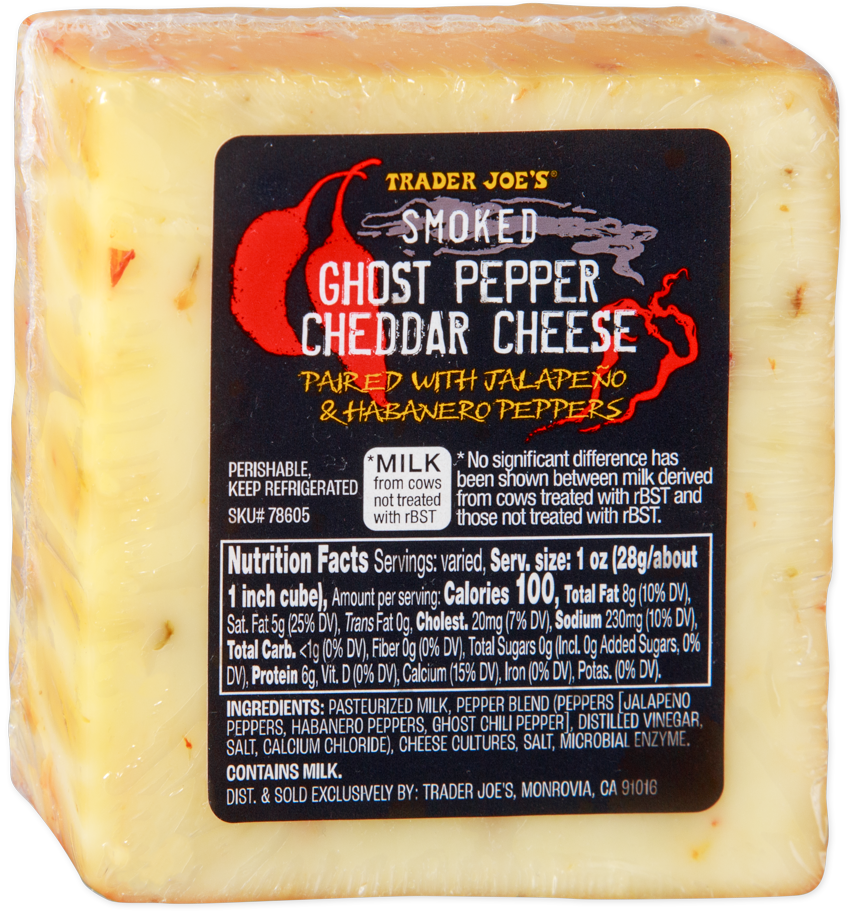 Smoked Ghost Pepper Cheddar Cheese