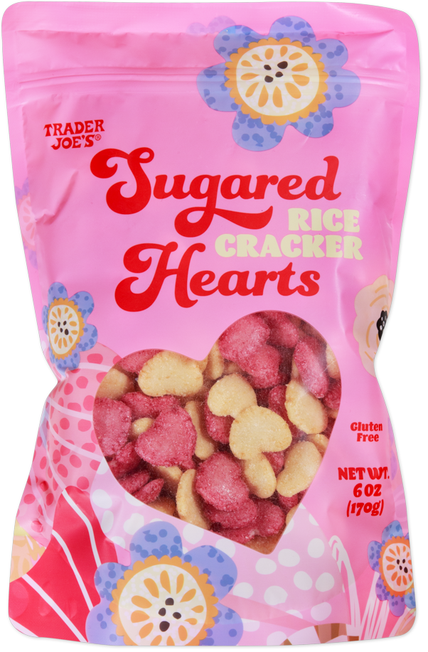 Sugared Rice Cracker Hearts