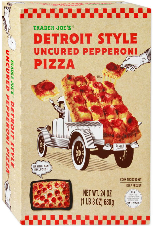Detroit Style Uncured Pepperoni Pizza