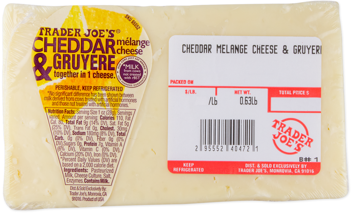 Cheddar & Gruyere Mèlange Cheese