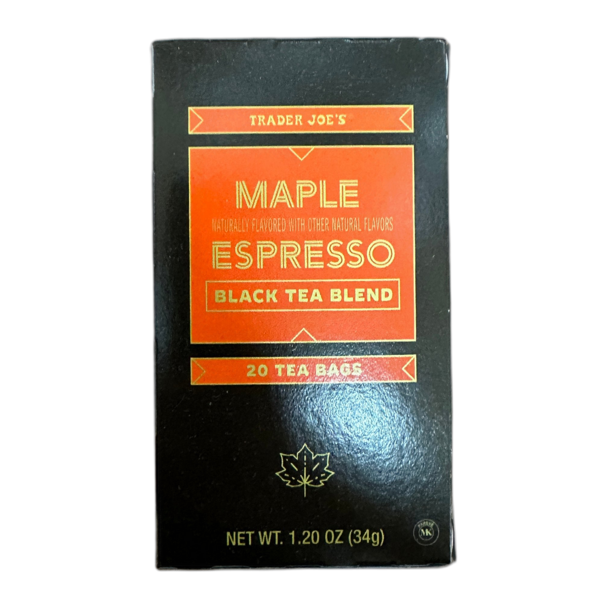 BLACK TEA MAPLE Espresso | Trader Joe's