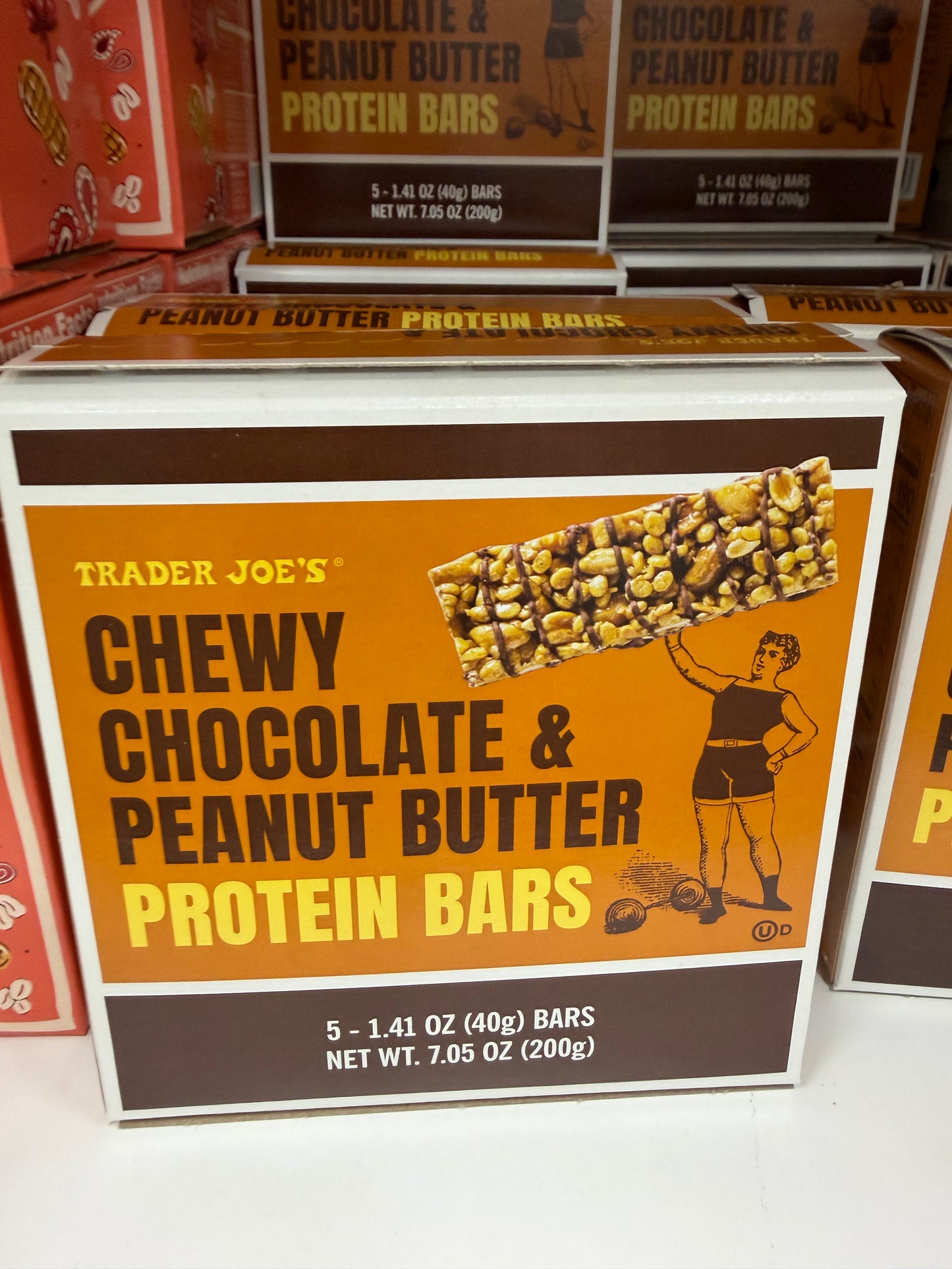 CHEWY CHOCOLATE & PEANUT BUTTER PROTEIN BARS