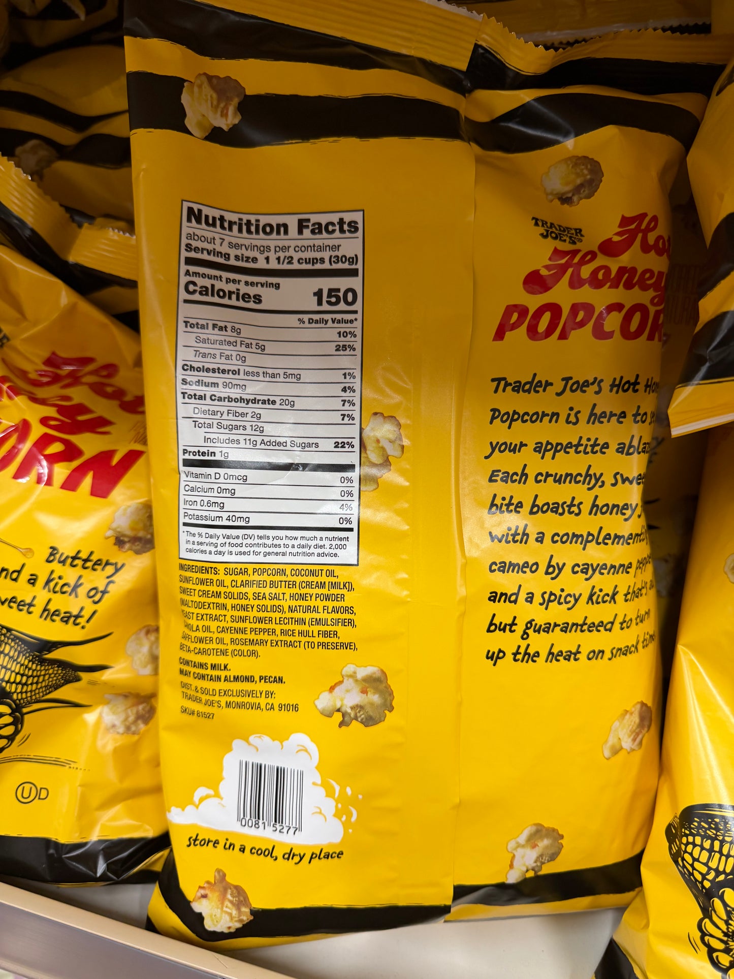 Hot Honey HANURED WITH ONE NATURAL FLAMBO POPCORN