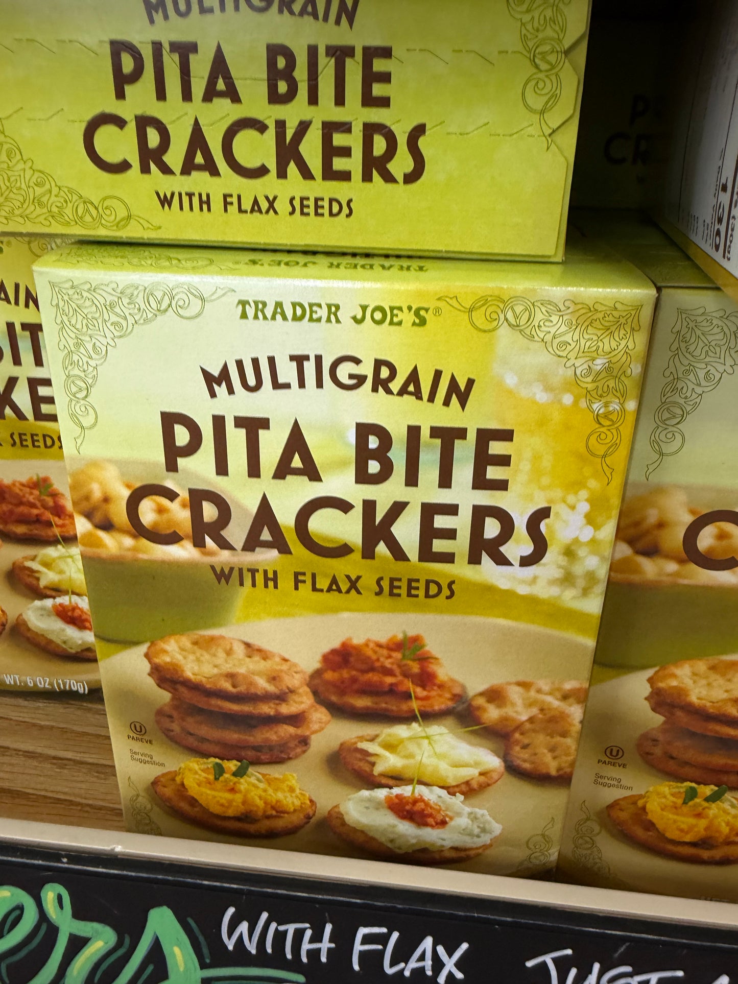 MULTIGRAIN PITA BITE CRACKERS WITH FLAX SEEDS
