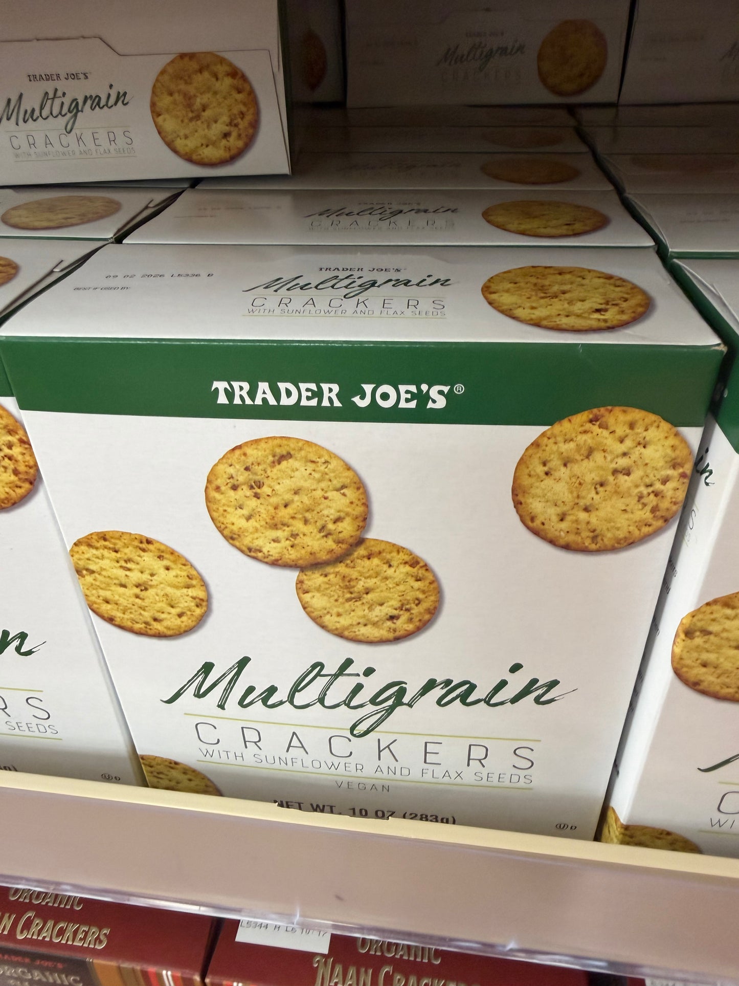 Multigrain CRACKERS
WITH SUNFLOWER AND FLAX SEEDS
VEGAN