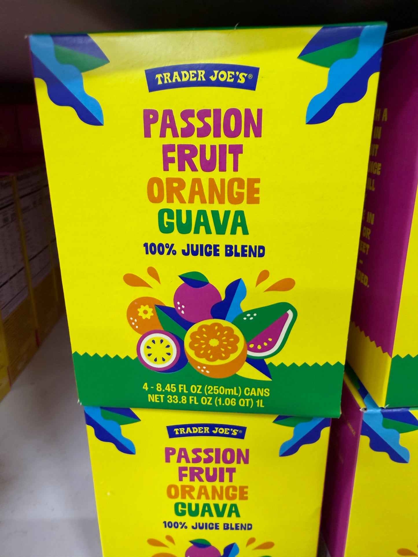 TRADER JOE'S®
PASSION FRUIT
ORANGE GUAVA
100% JUICE BLEND