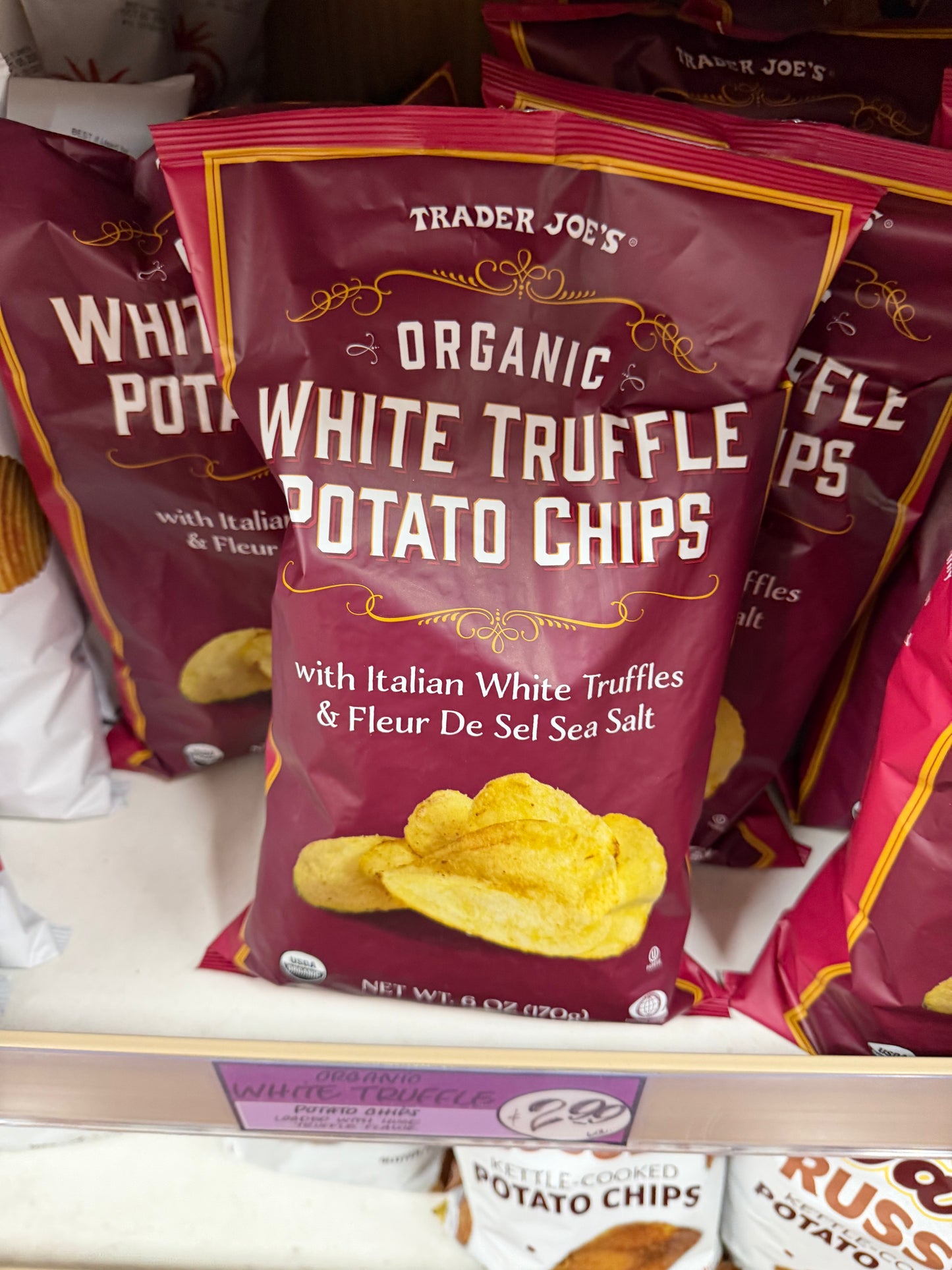 ORGANIC WHITE TRUFFLE A POTATO CHIPS