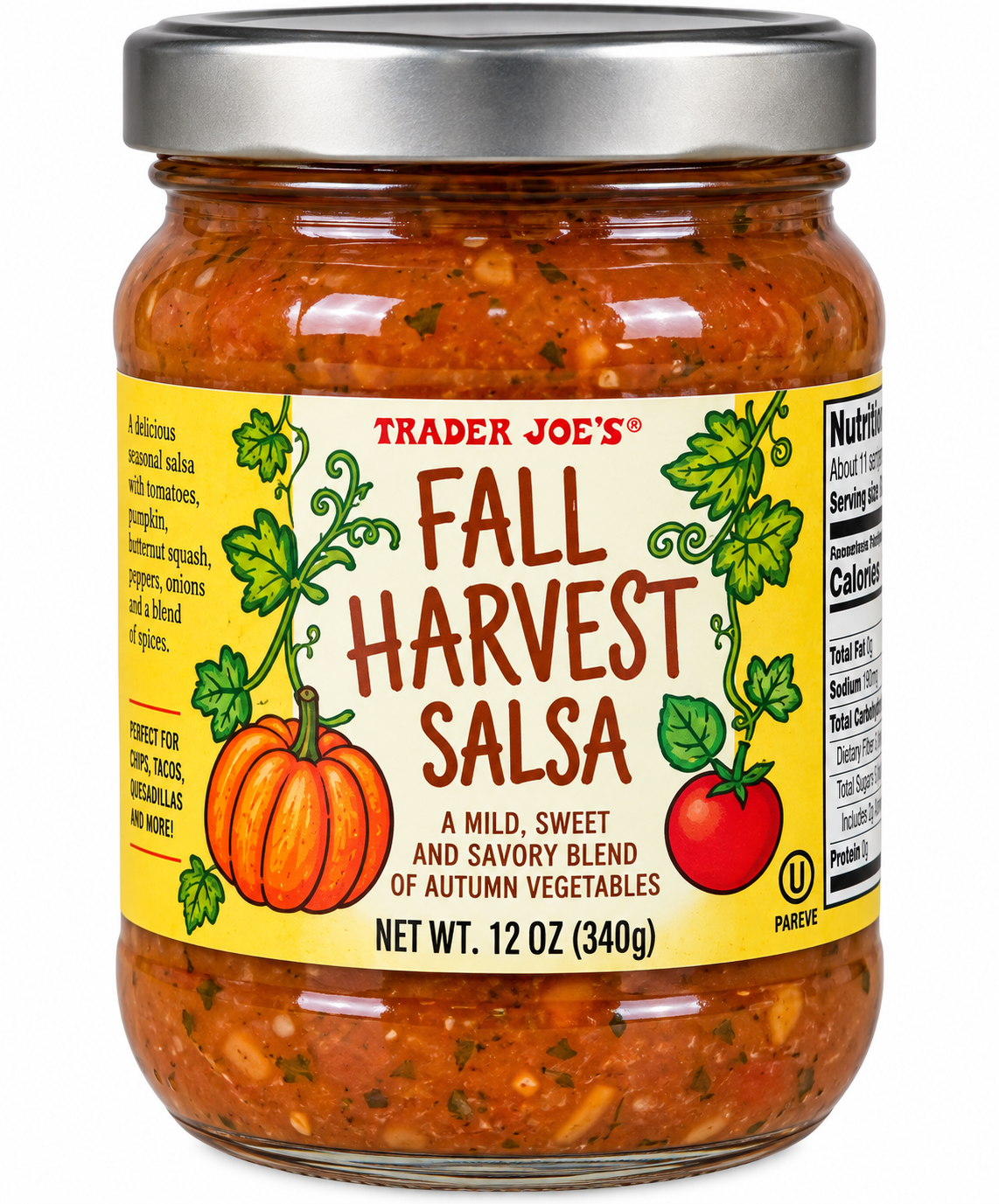 Trader Joe’s Fall Harvest Salsa – 12 oz | Seasonal Autumn Salsa
