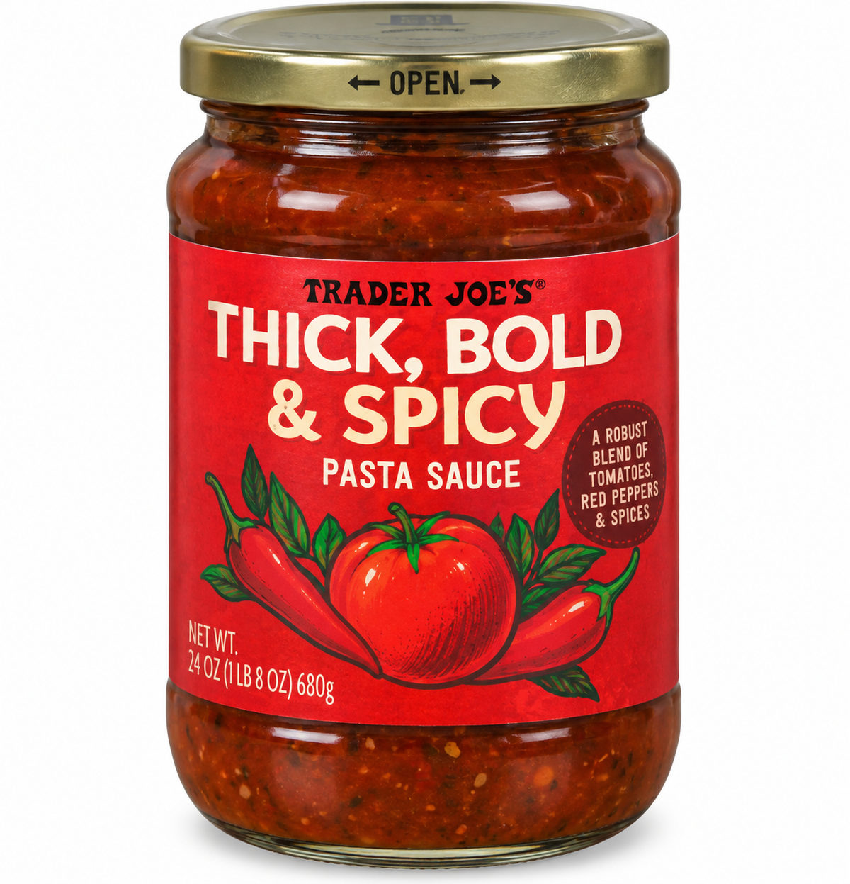 Trader Joe’s Thick, Bold & Spicy Pasta Sauce – 24 oz