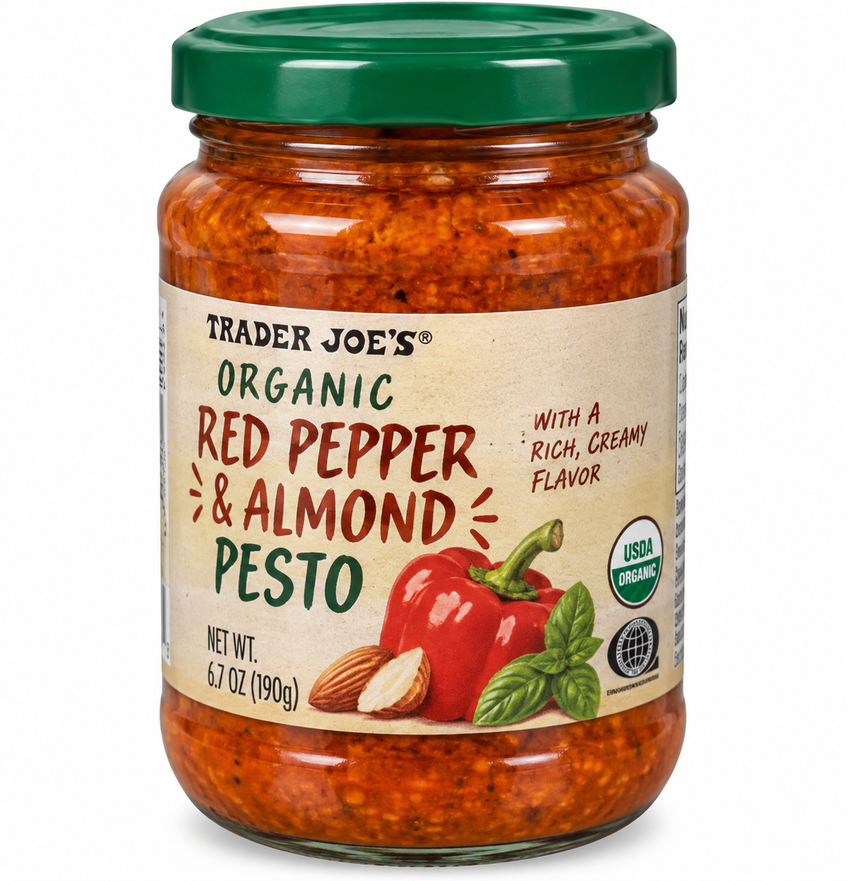 Trader Joe’s Organic Red Pepper & Almond Pesto – 6.7 oz