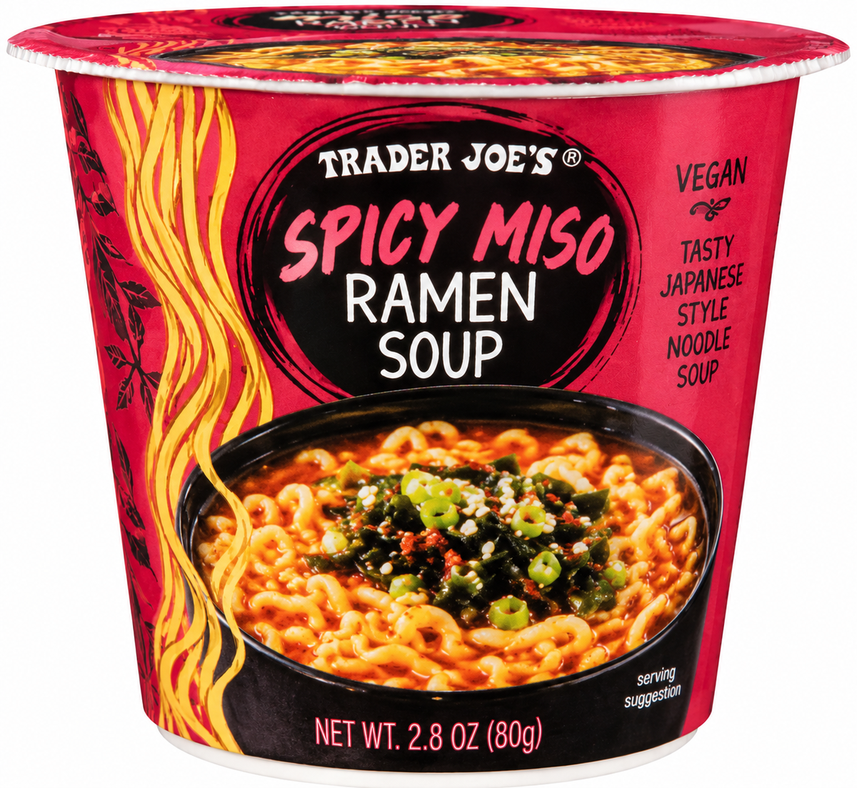 Trader Joe’s Spicy Miso Ramen Soup – Vegan – 2.8 oz (80g)