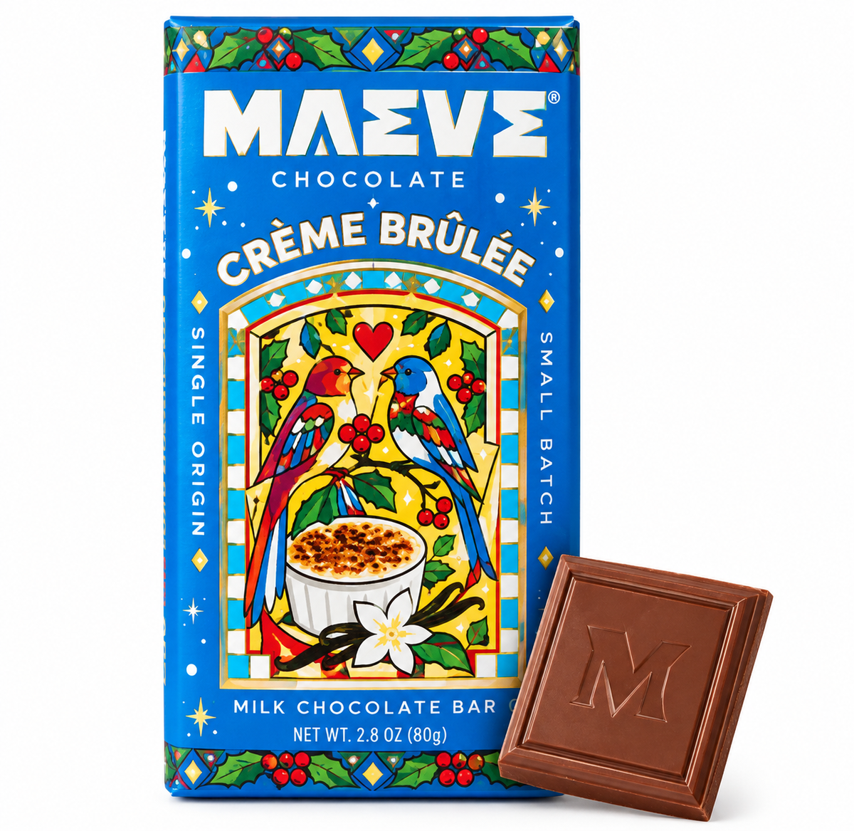 Maeve Crème Brûlée Milk Chocolate Bar – 2.8 oz