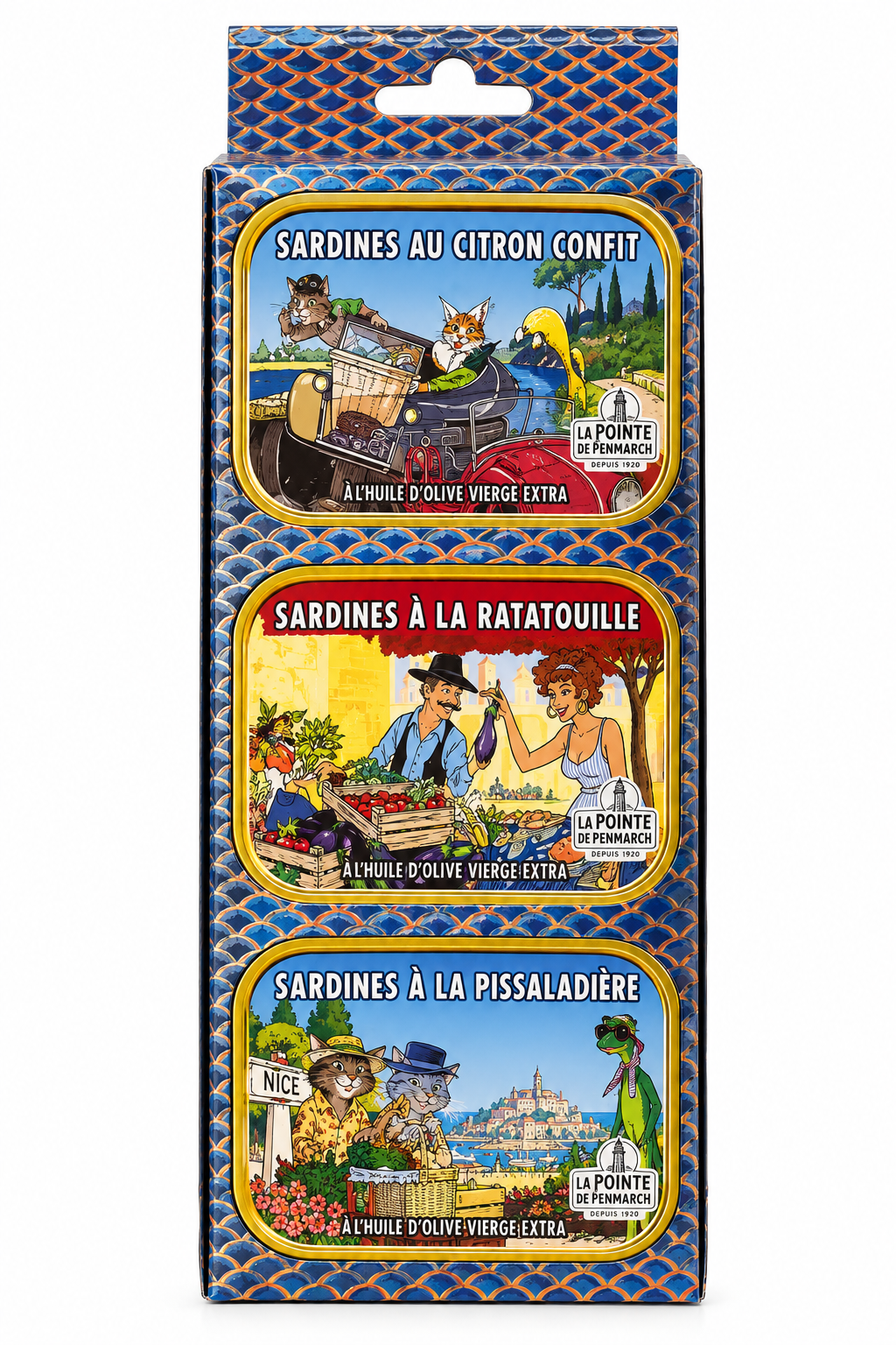 La Pointe de Penmarc’h Sardines Variety Gift Pack – 3 Pack, 10.5 oz