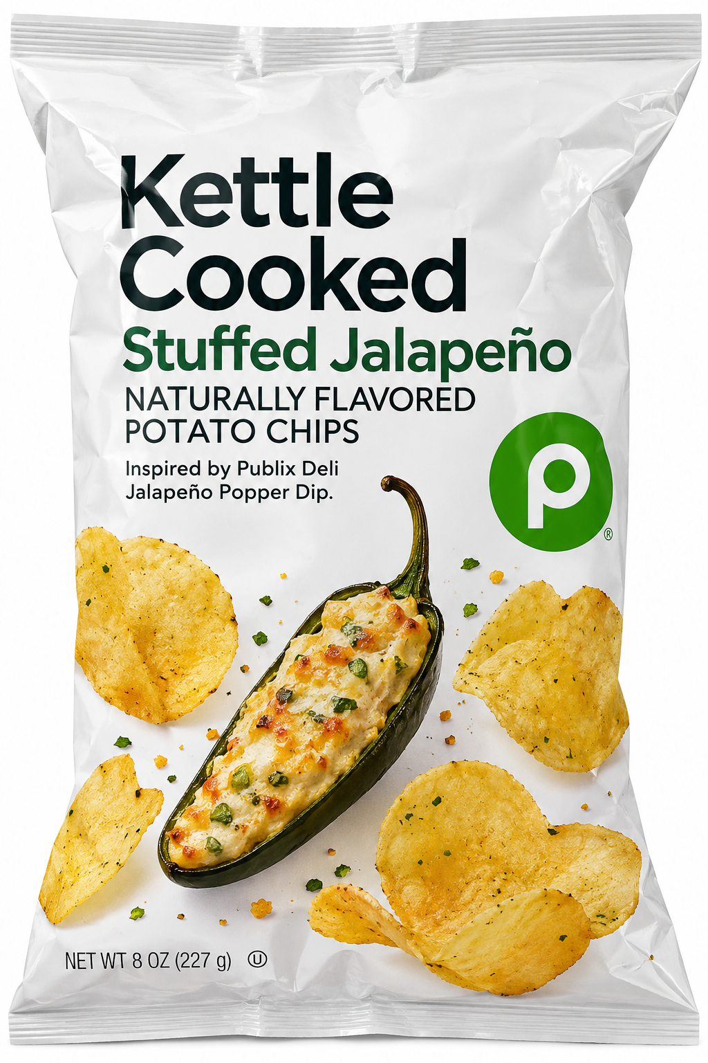 Publix Kettle Cooked Stuffed Jalapeño Potato Chips – 8 oz