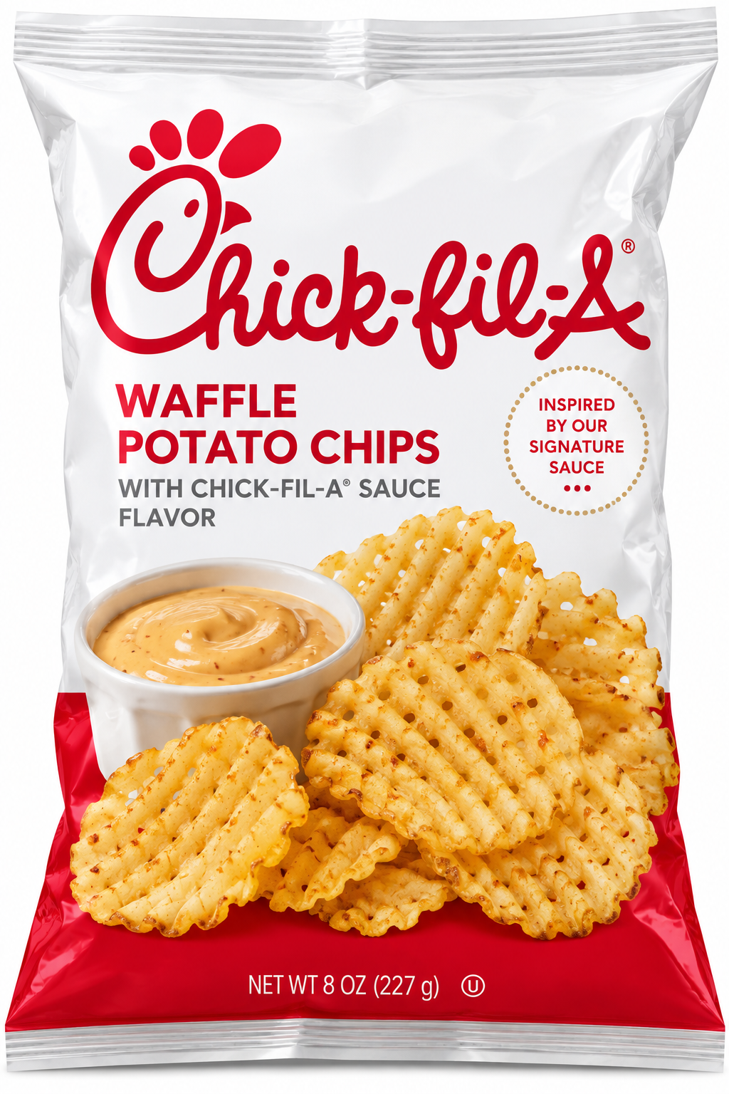 Chick-fil-A Waffle Potato Chips – Chick-fil-A Sauce Flavor – 8 oz