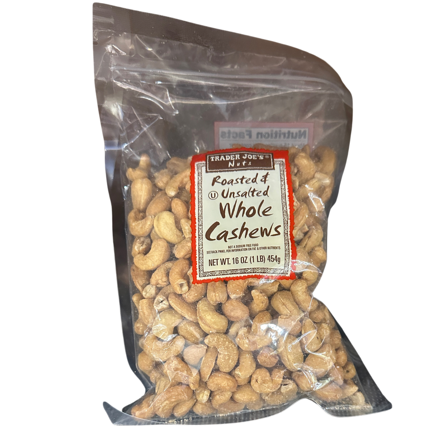 Whole Cashews Unsalted& Roasted