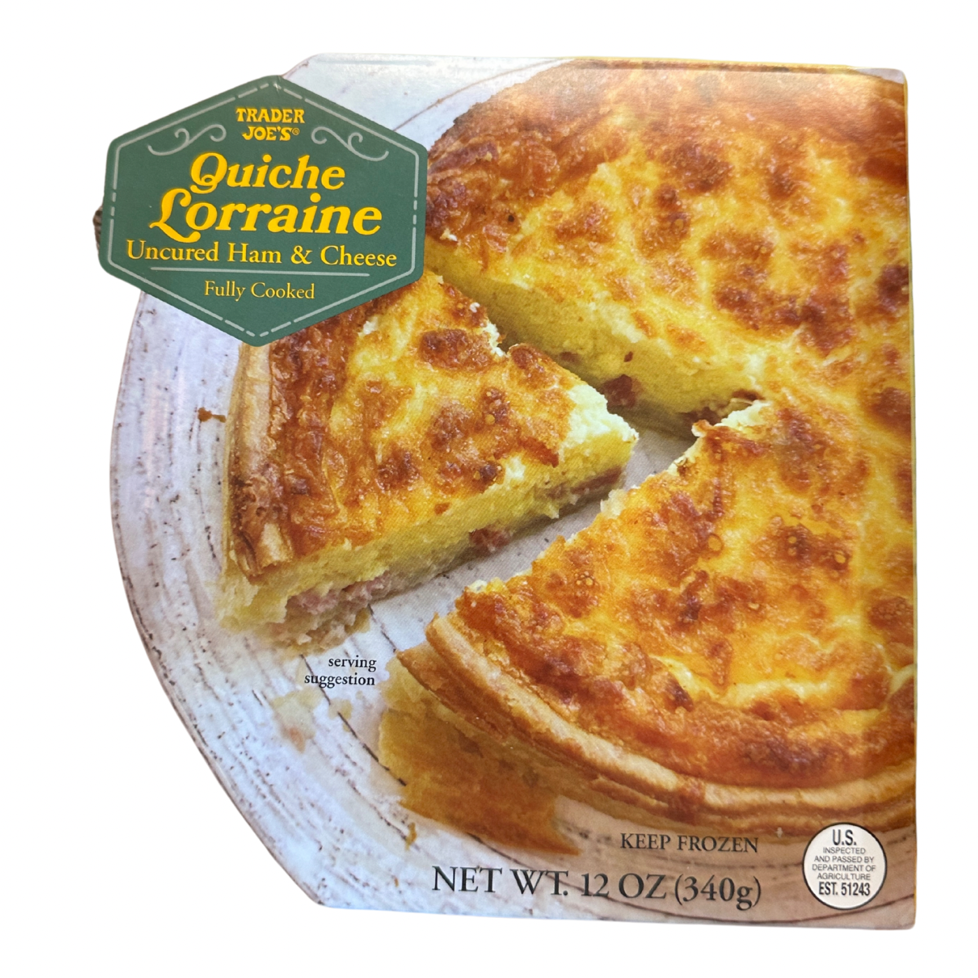 Quiche Lorraine Uncured Ham & Cheese
