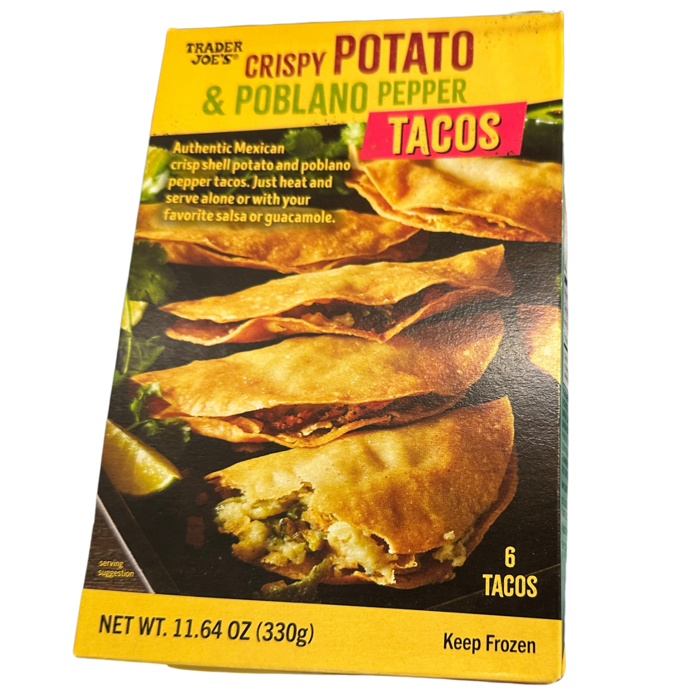 Crispy Potato & Poblano Pepper Tacos