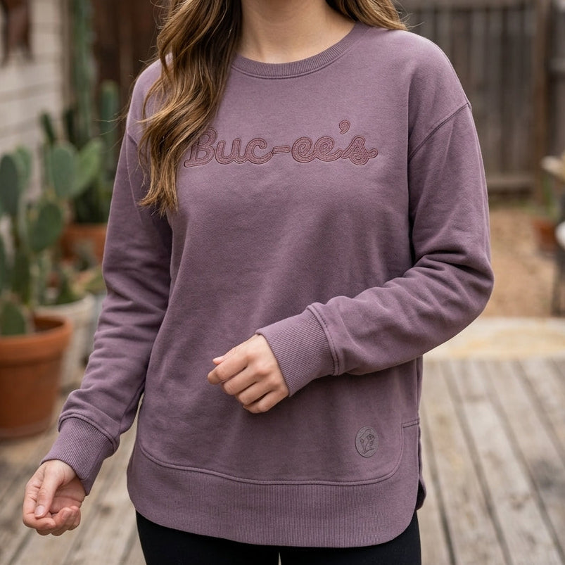 Buc-ee's | Purple Crewneck Sweatshirt – Small