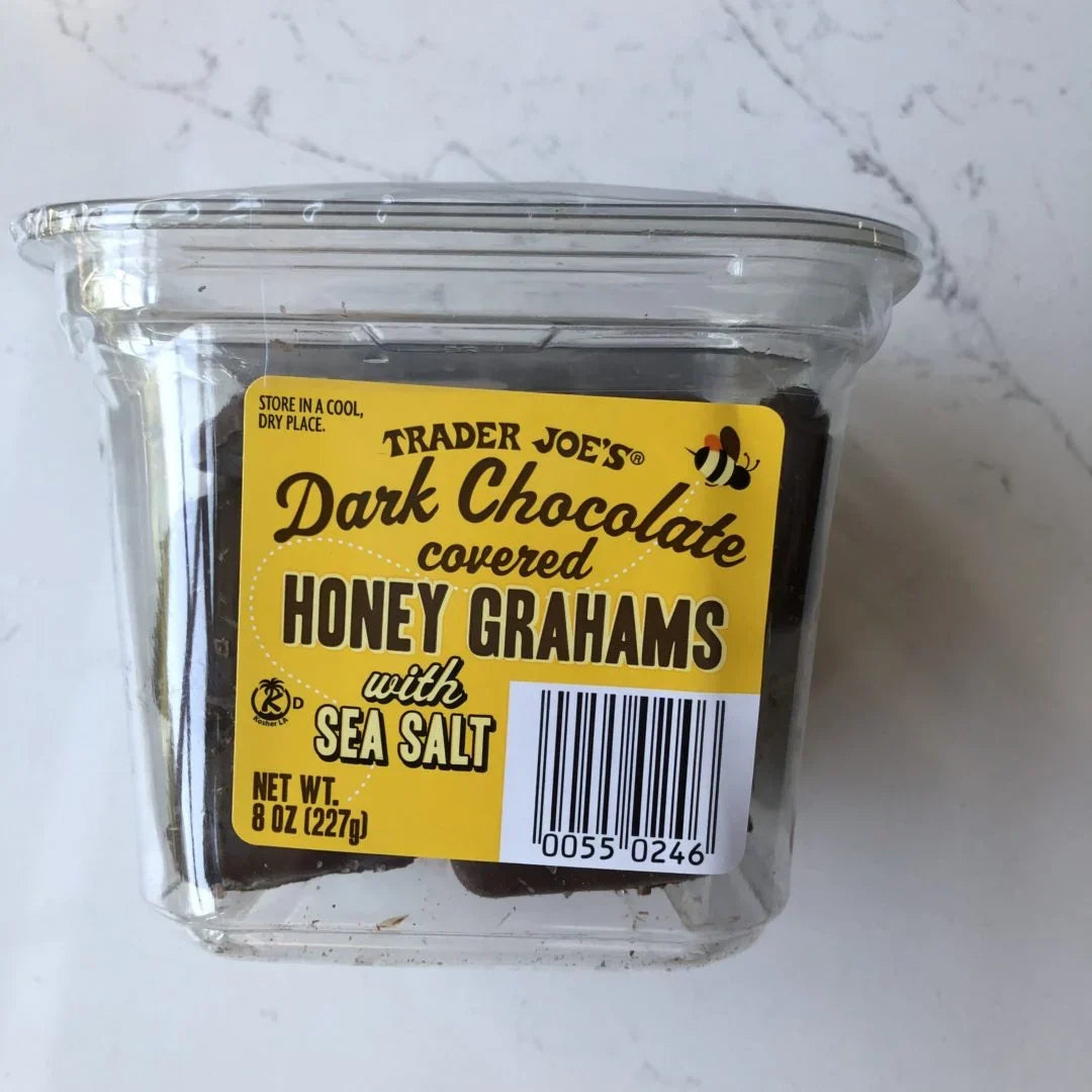 Trader Joe's | Dark Chocolate Covered Honey Grahams with Sea Salt 8 oz