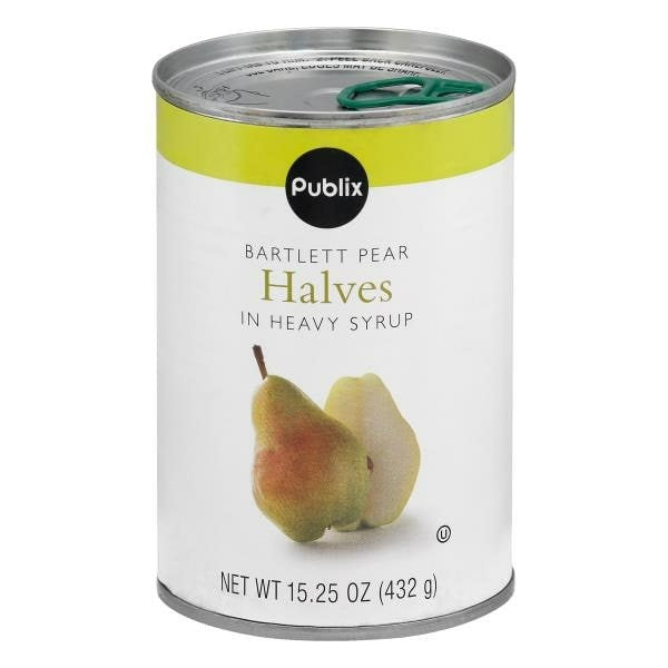 Publix | Pears Bartlett Halves In Heavy Syrup
