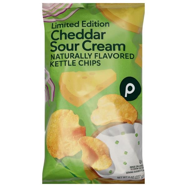 Publix | Cheddar Sour Cream Kettle Chips
