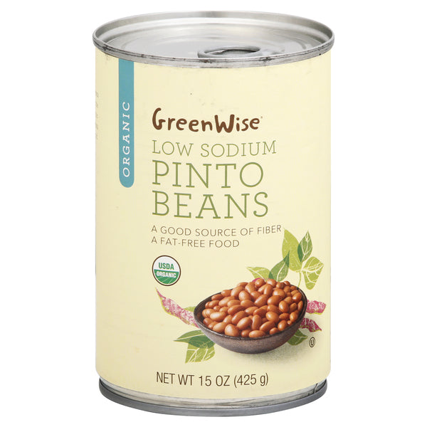 Publix | GreenWise Beans Pinto Organic Low Sodium