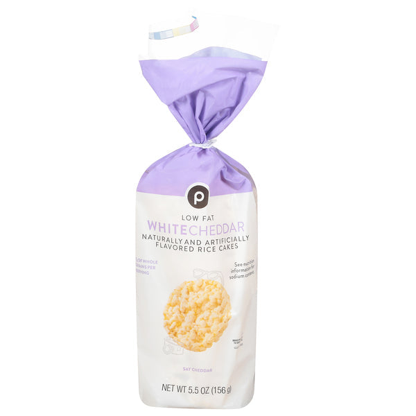 Publix | Rice Cakes, Low Fat, White Cheddar